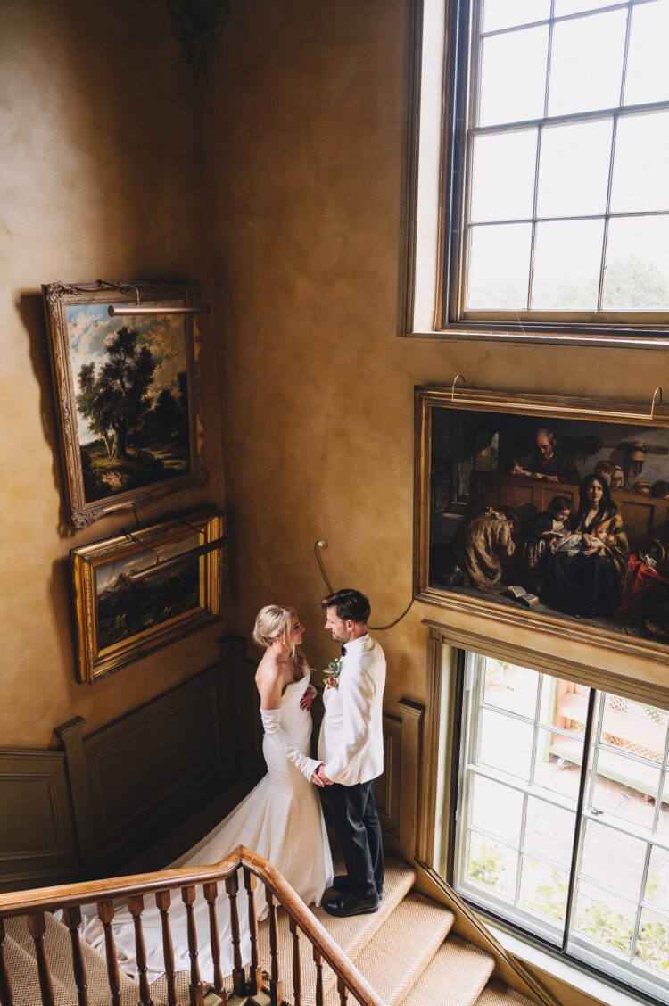 bride and groom during their couple wedding session Pauntley Court wedding photography