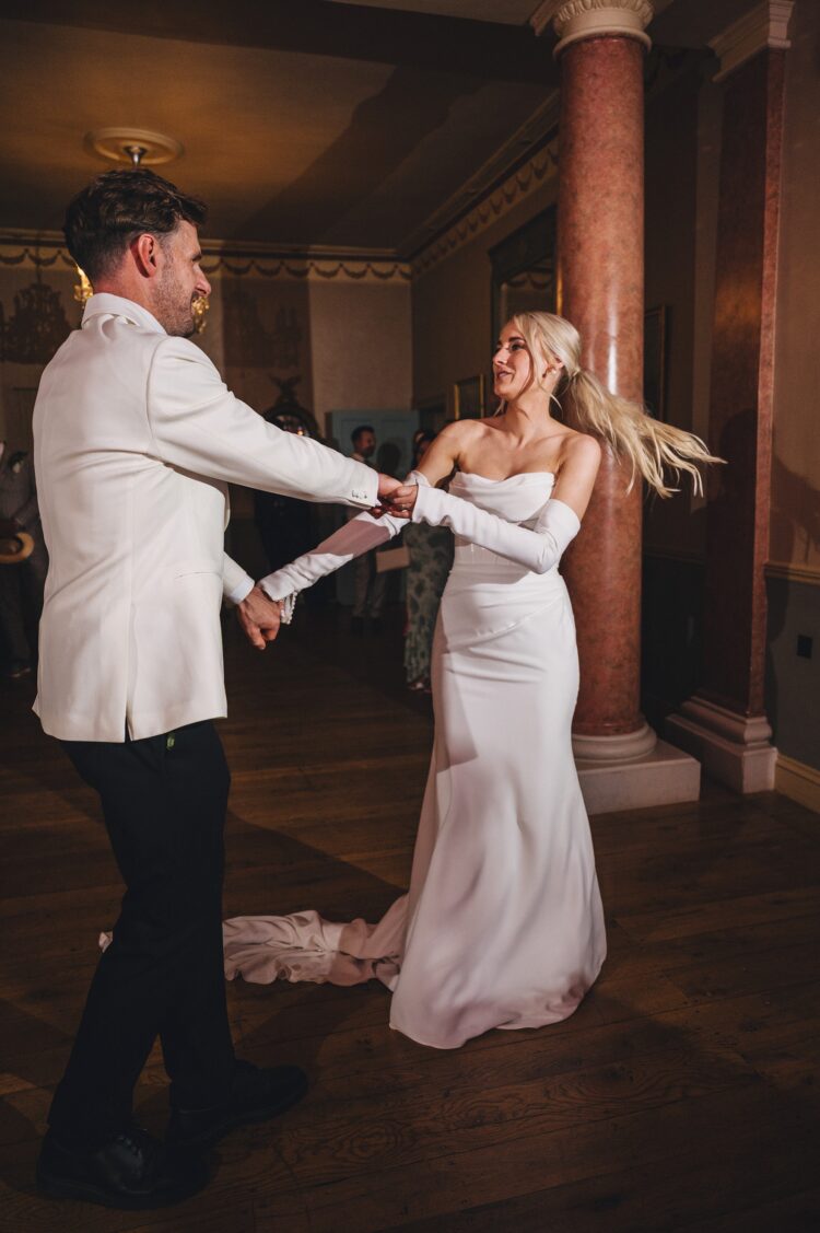 evening dance floor at Pauntley Court Cotswolds
