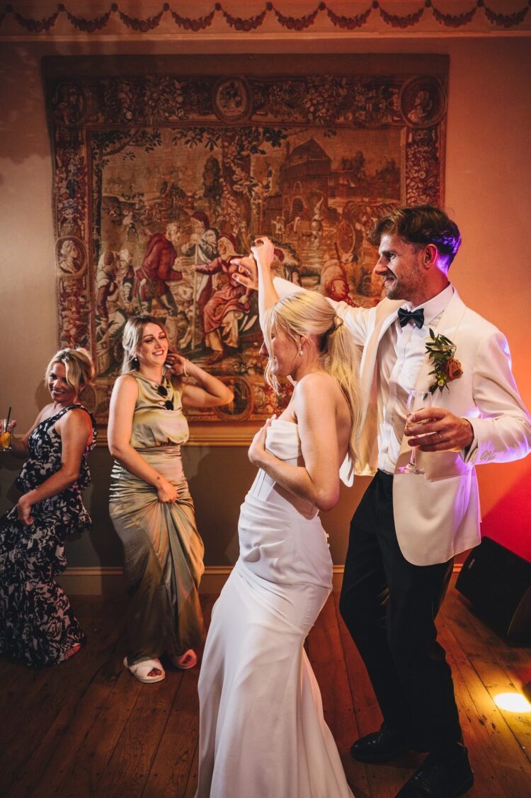 evening dance floor at Pauntley Court Cotswolds
