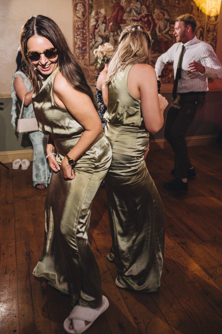 evening dance floor at Pauntley Court Cotswolds