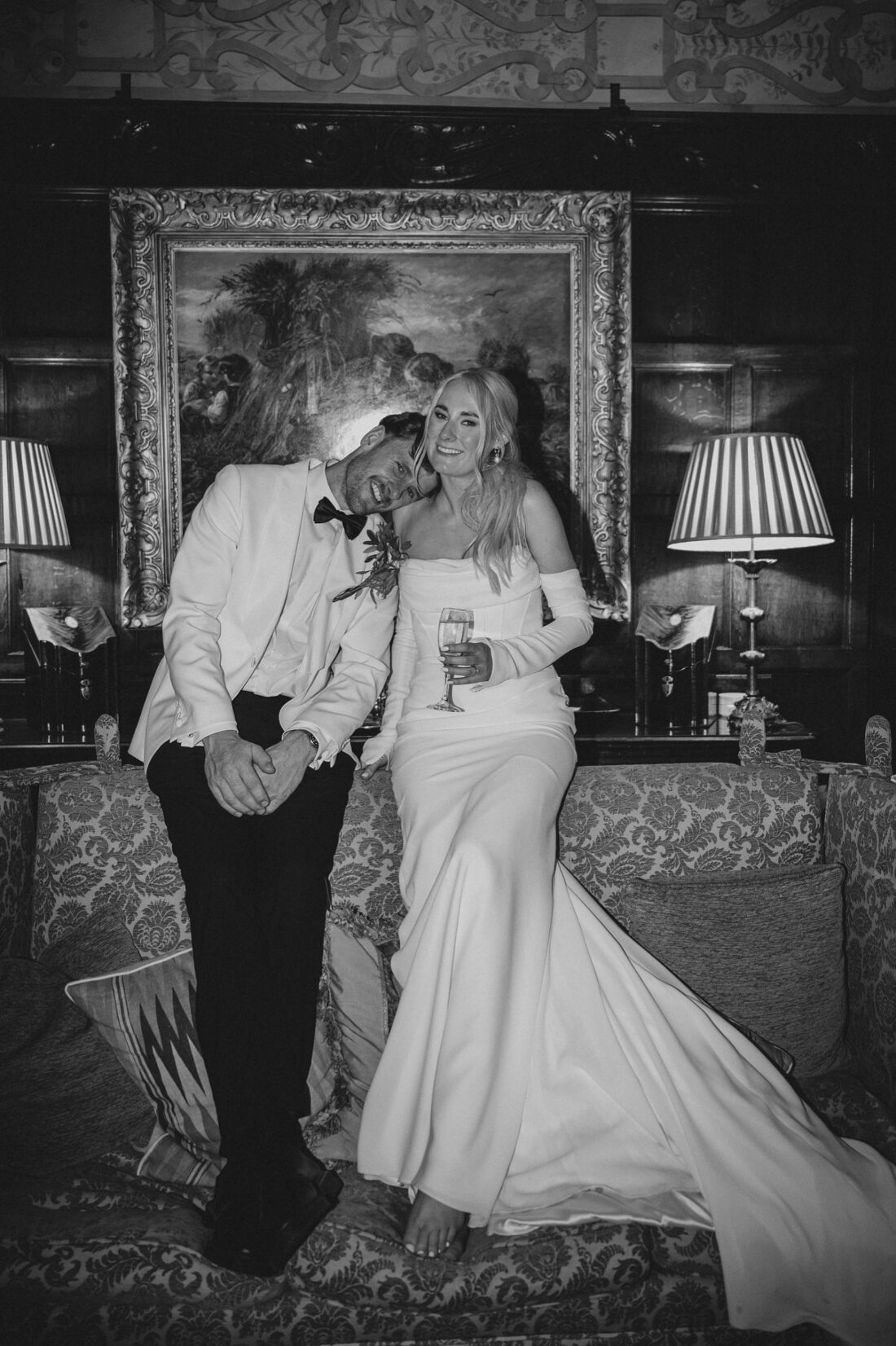 bride and groom during their couple wedding session Pauntley Court wedding photography