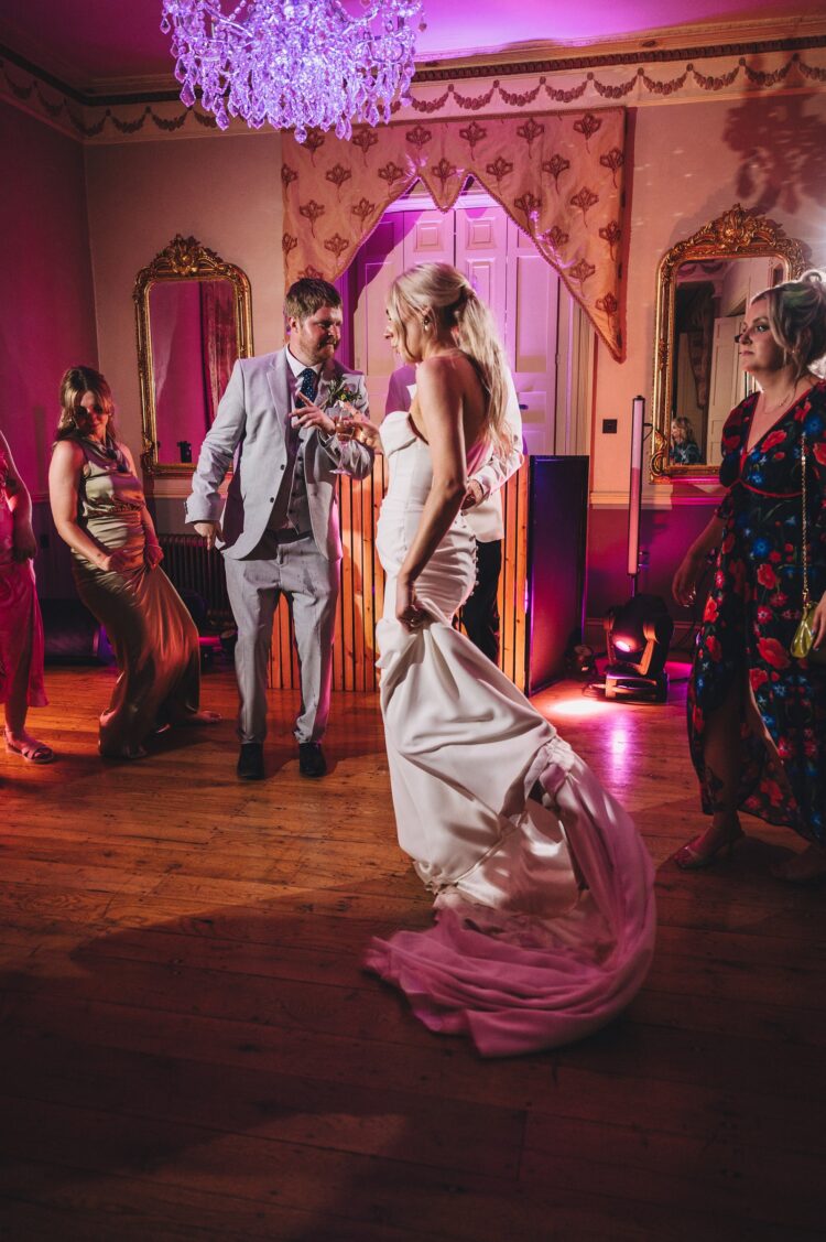 evening dance floor at Pauntley Court Cotswolds
