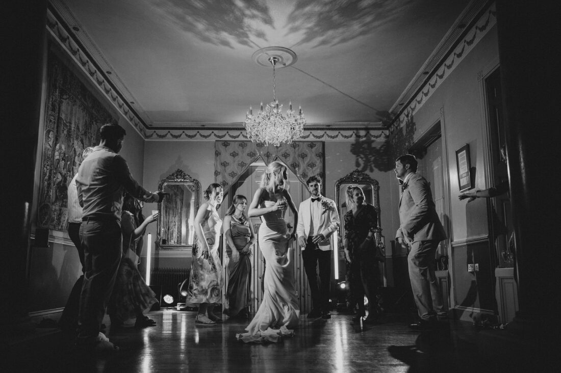evening dance floor at Pauntley Court Cotswolds