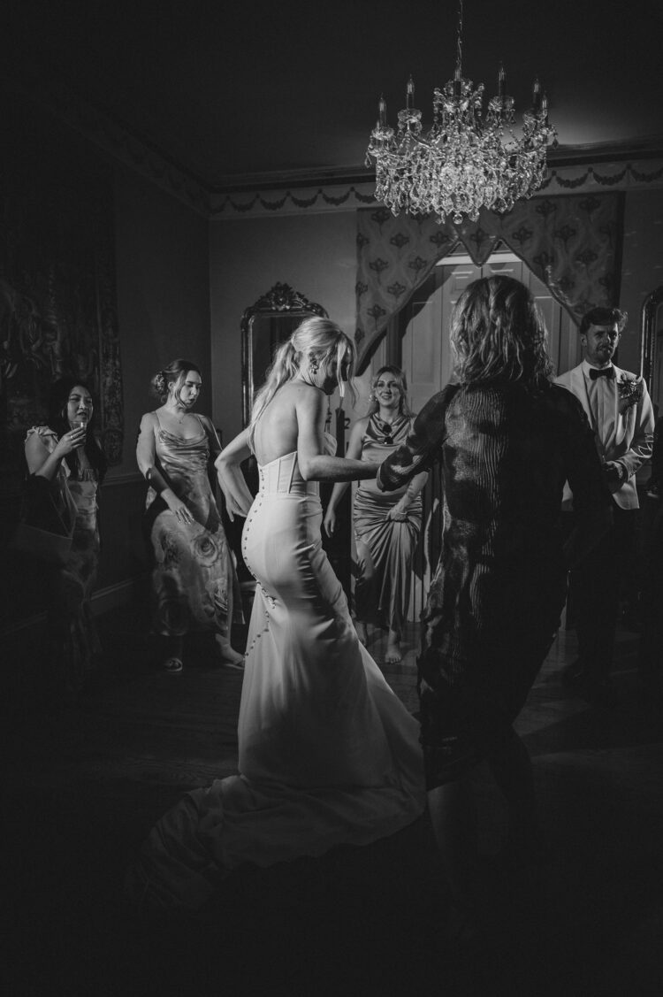 evening dance floor at Pauntley Court Cotswolds