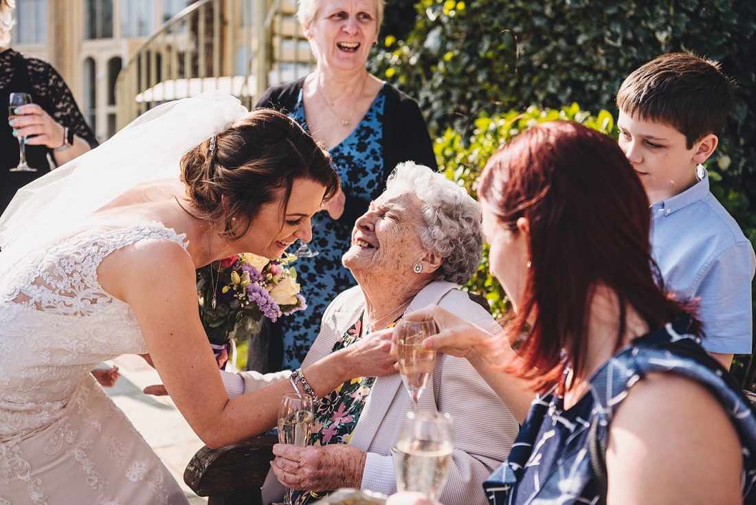 bride and grandma