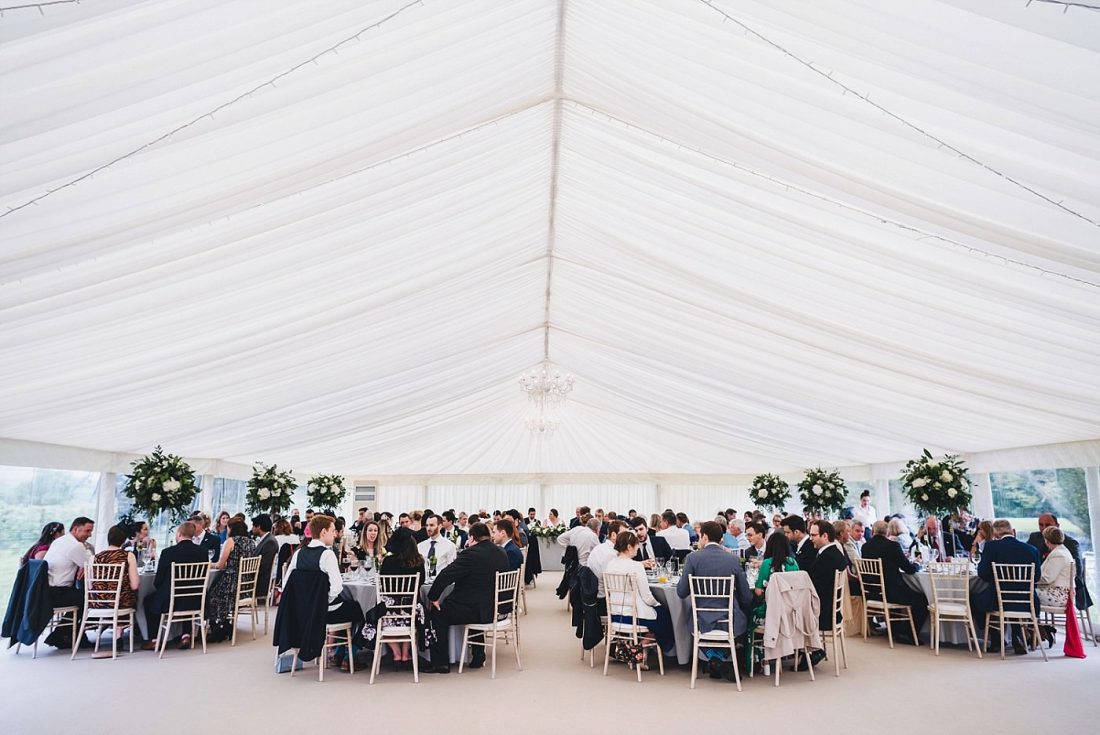 marquee wedding at Glewstone Court