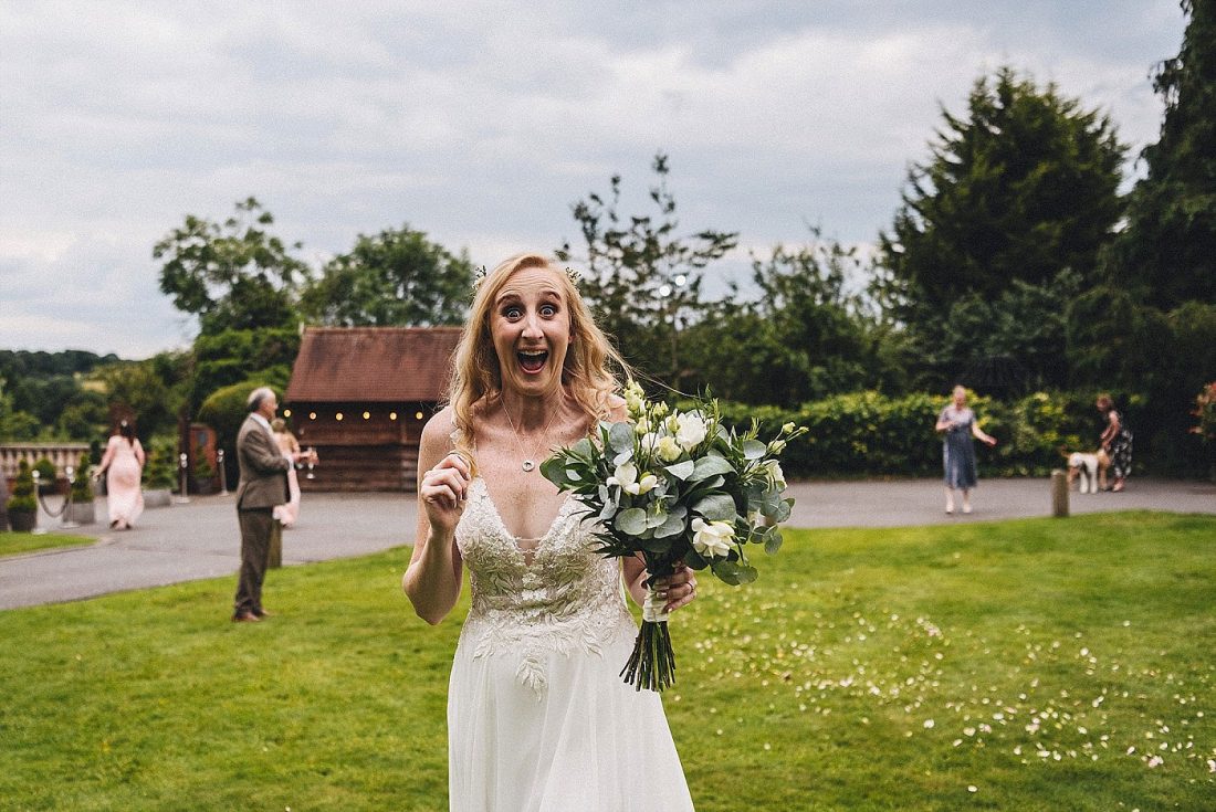 happy bride