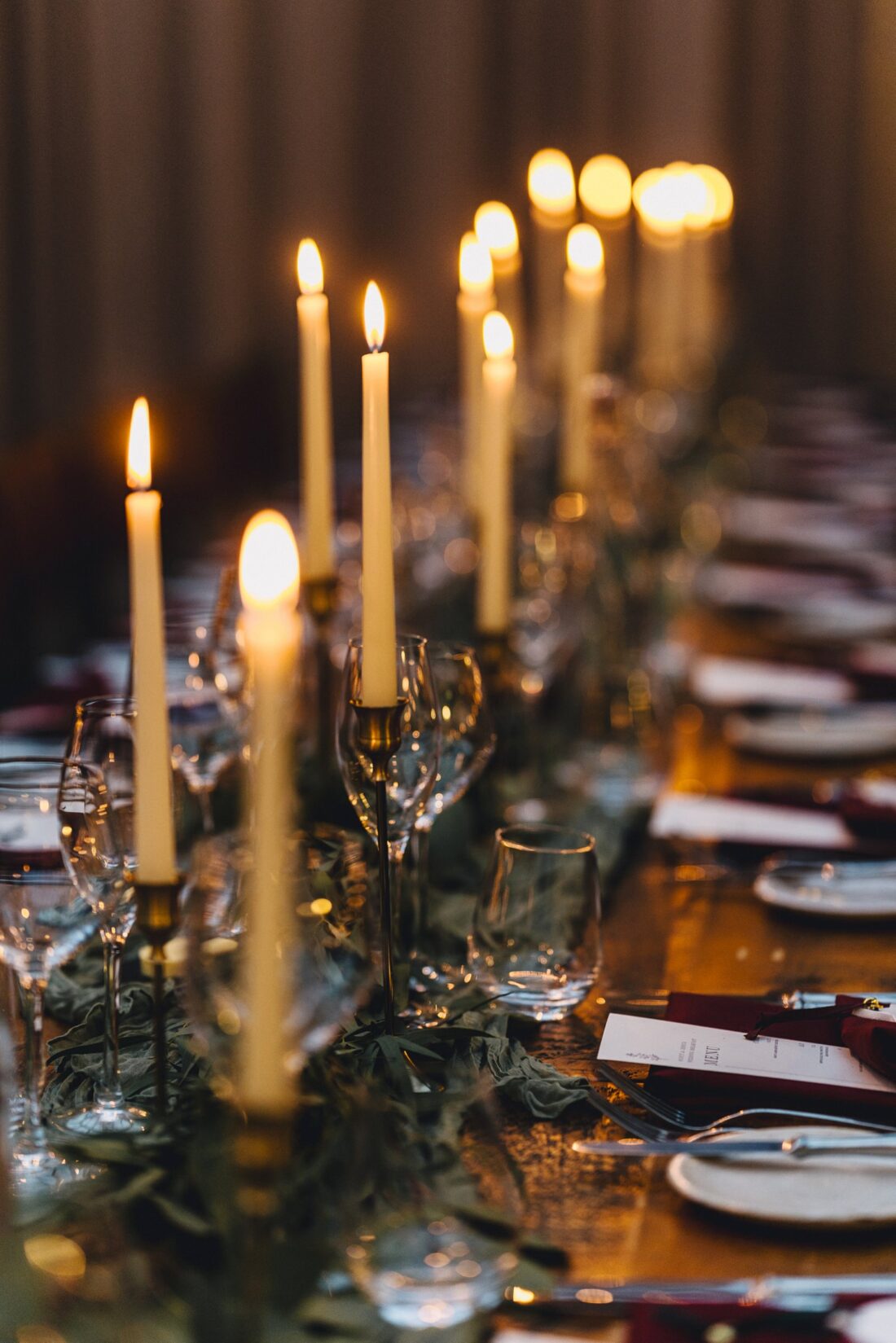 wedding decor details at Hampton Manor