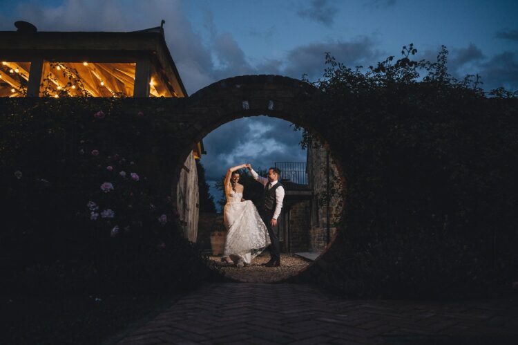 couple pictures in the twilight at Blackwell Grange