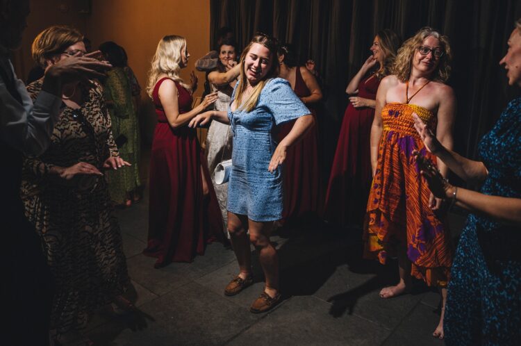 wedding dancefloor fun at Blackwell Grange