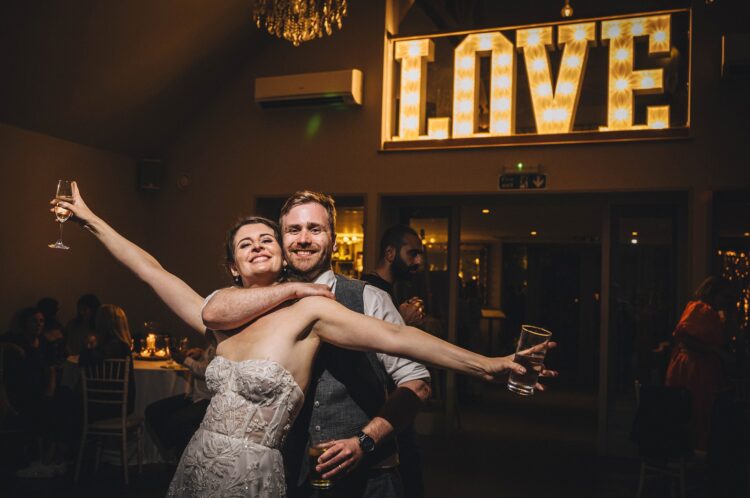 wedding dancefloor fun at Blackwell Grange