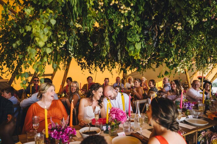 tipi wedding decor at the Orchard at Munsley