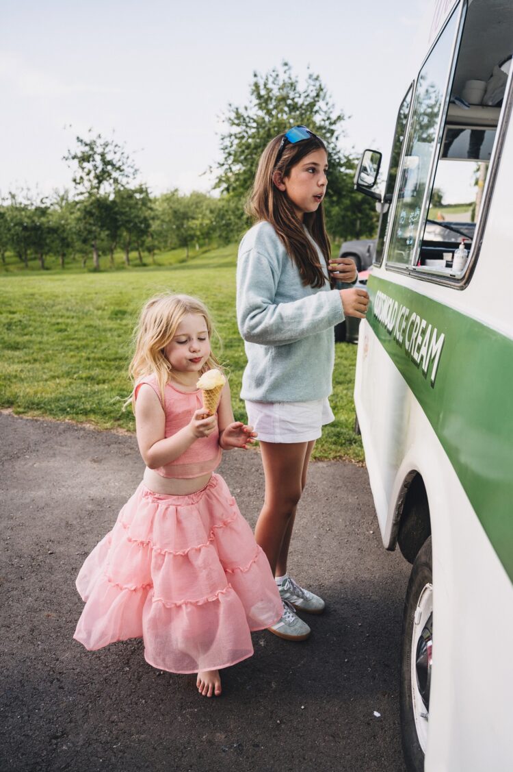 garden games, ice cream and food at the Orchard at Munsley