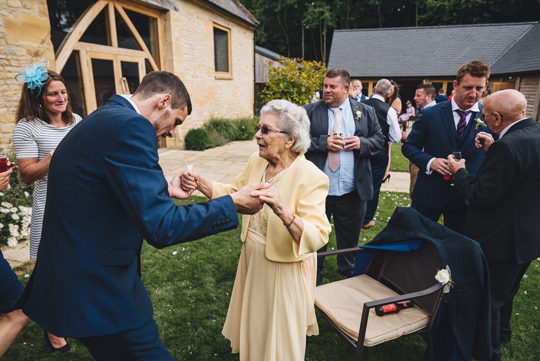 wedding reception guests