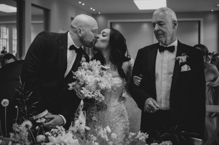 wedding ceremony in the orangery at Bredenbury Court