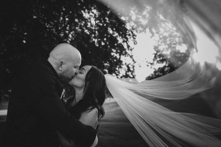 bride and groom photos at Bredenbury Court barns