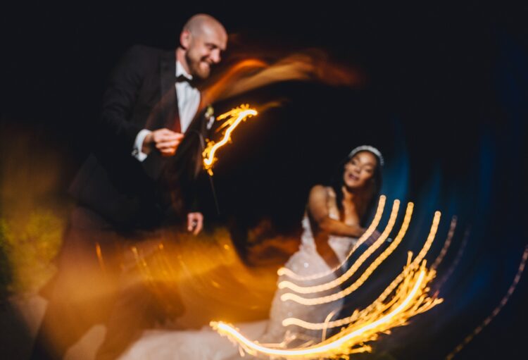 sparklers at Bredenbury Court