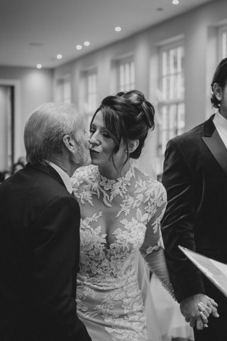 wedding ceremony in the orangery at Bredenbury Court