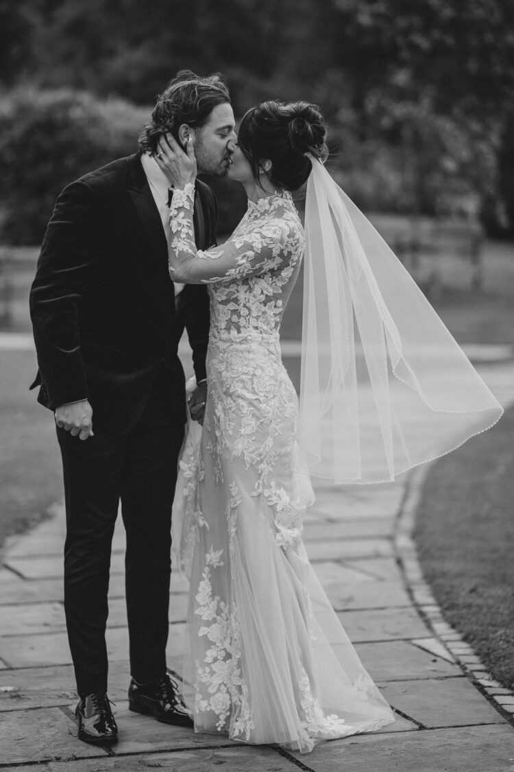 bride and groom photos at Bredenbury Court barns