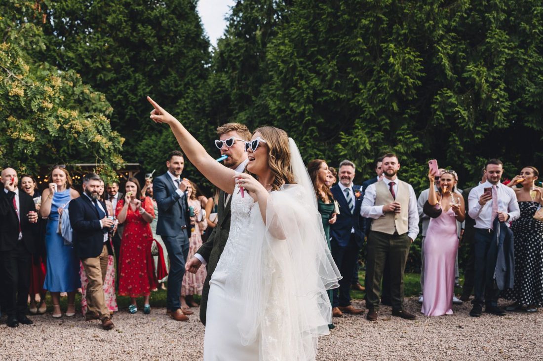 wedding fun at Birtsmorton Court