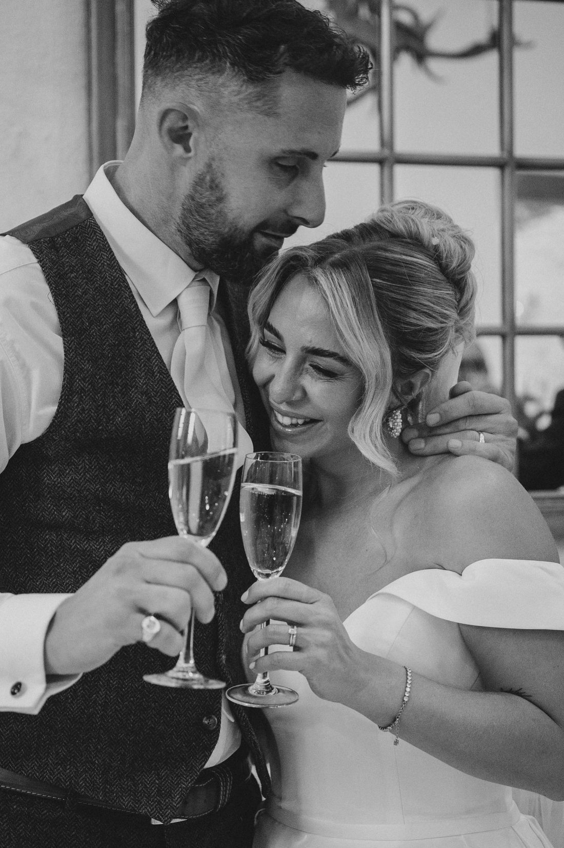 bride and groom at merriscourt