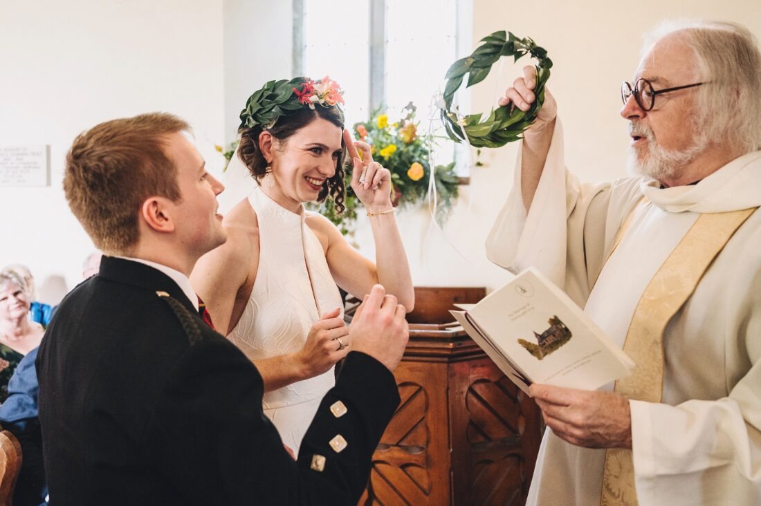 church ceremony at dewsall court