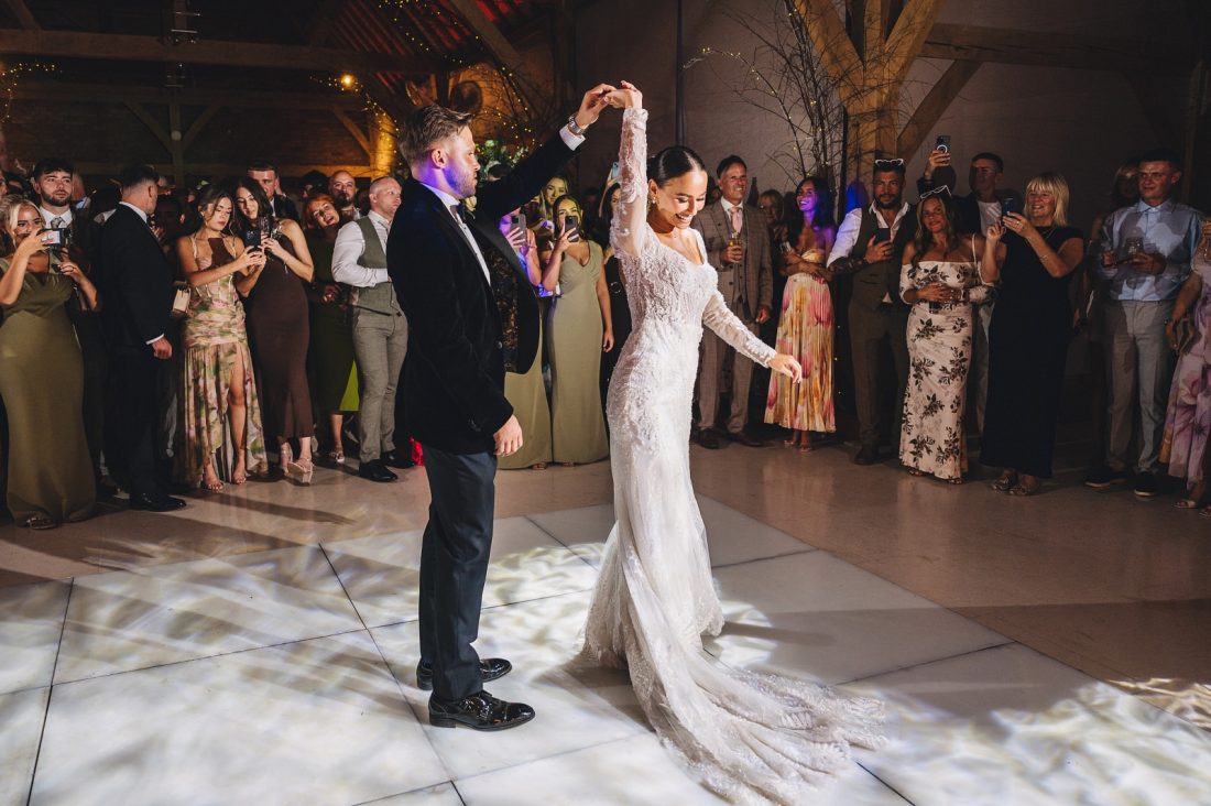 first dance at redhouse barn, wedding photography prices UK