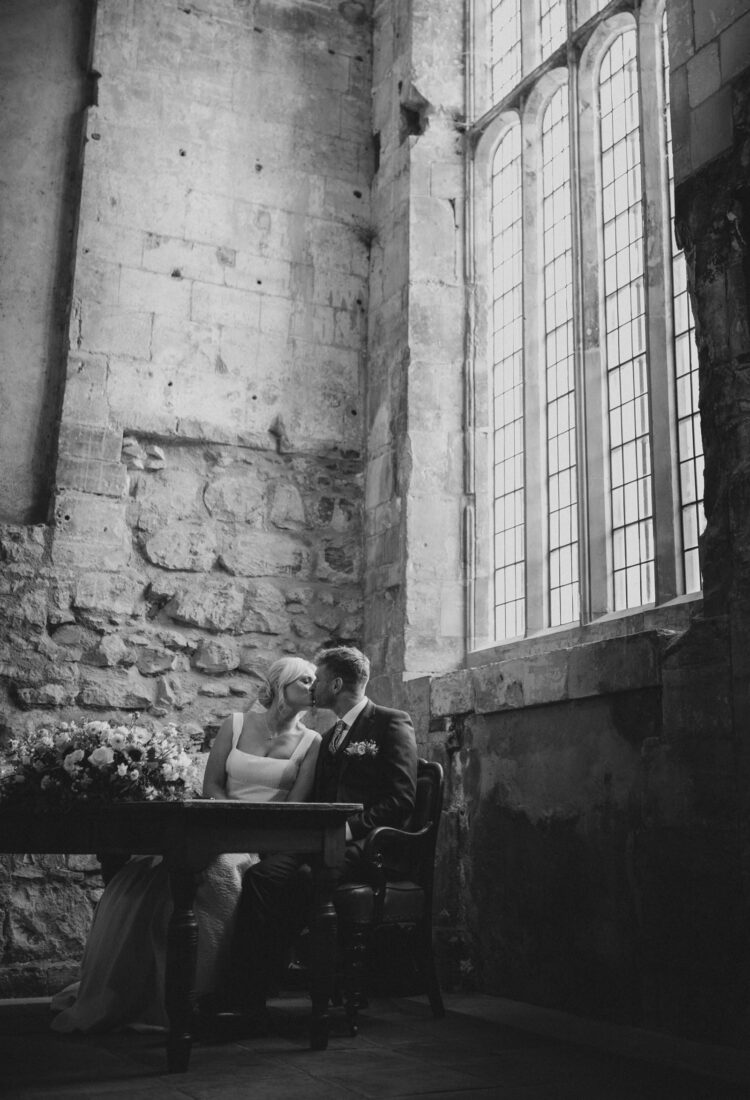 wedding ceremony at Blackfriars Priory Gloucester