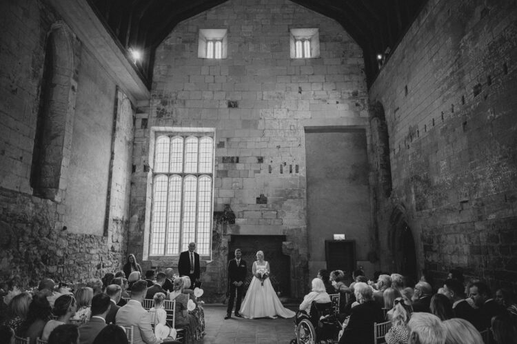 wedding ceremony at Blackfriars Priory Gloucester