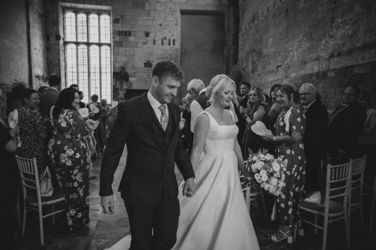 wedding ceremony at Blackfriars Priory Gloucester