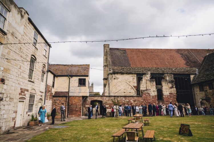 reception drinks at Blackfriars Priory