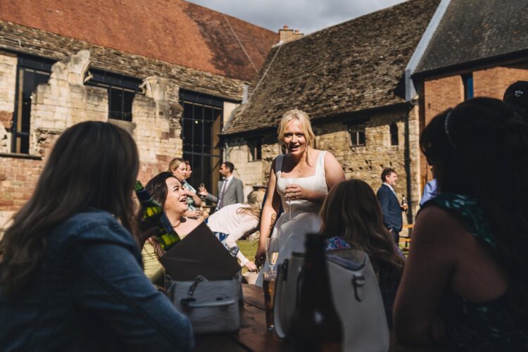 reception drinks at Blackfriars Priory