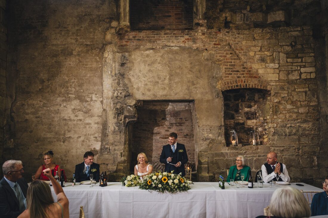 wedding speeches at Blackfriars Priory