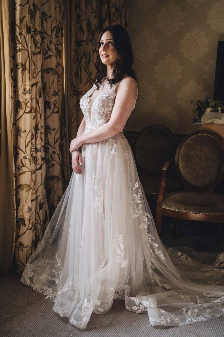 bridal preparations at Brockencote Hall