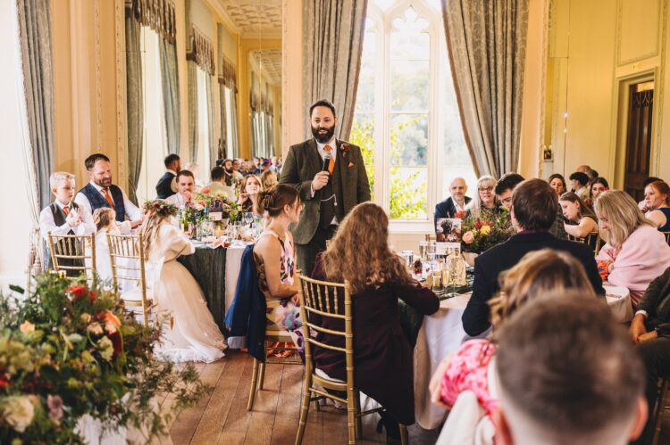 wedding speeches at Hampton Court Castle