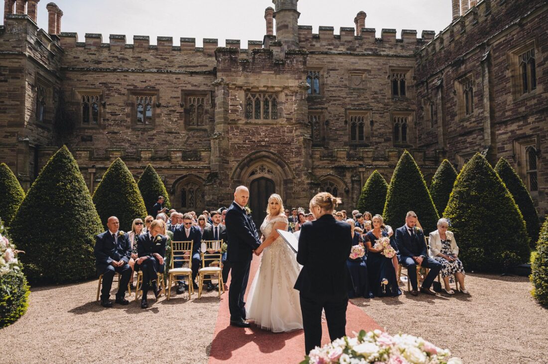 Hampton Court Castle courtyard ceremony