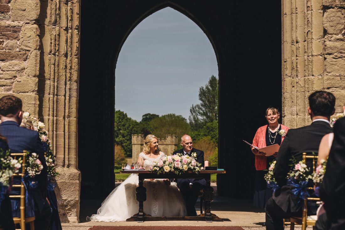 Hampton Court Castle courtyard ceremony