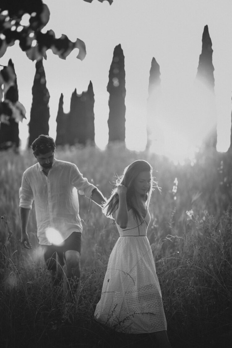 san galgano tuscany engagement shoot