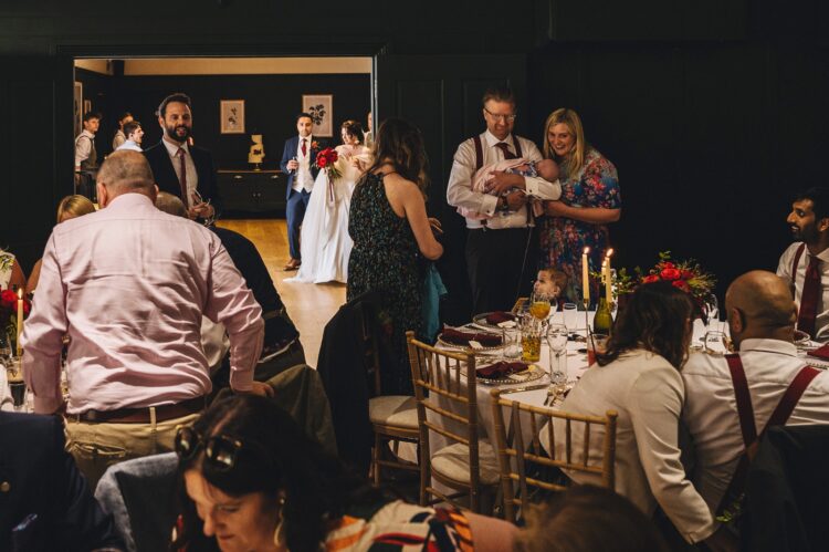 couple entering the main room at Water's Edge