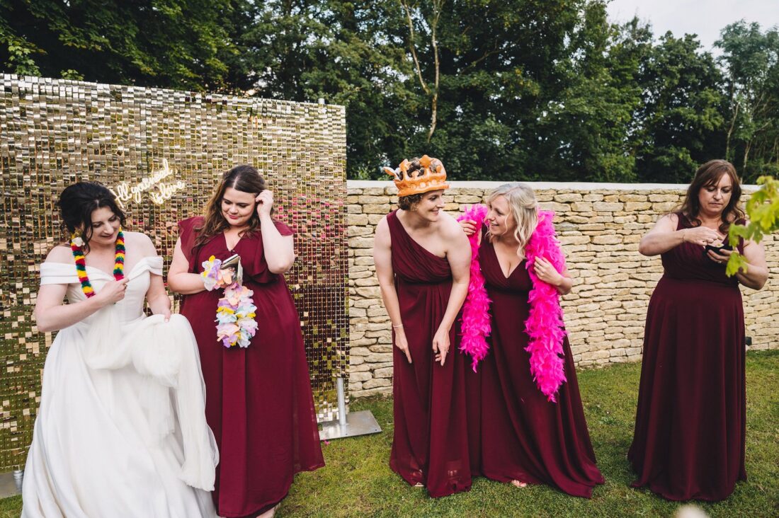 wedding guests at Water's Edge Ewen wedding photography