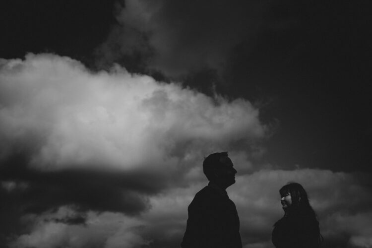 Hampton Court Castle engaged couple