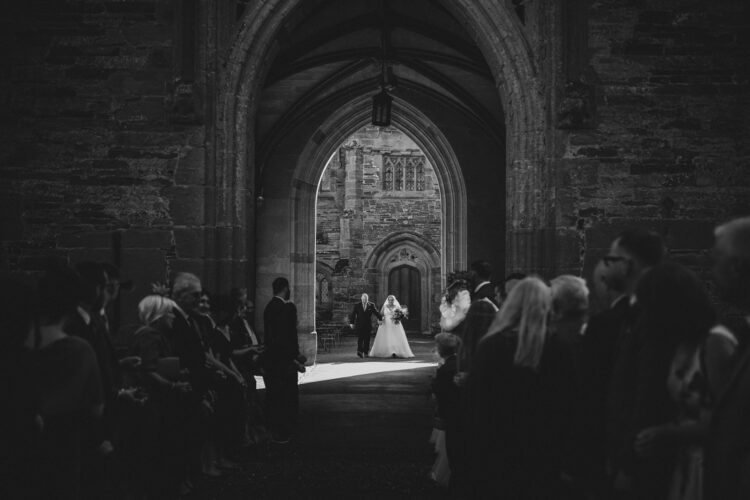 confetti moment at Hampton Court Castle