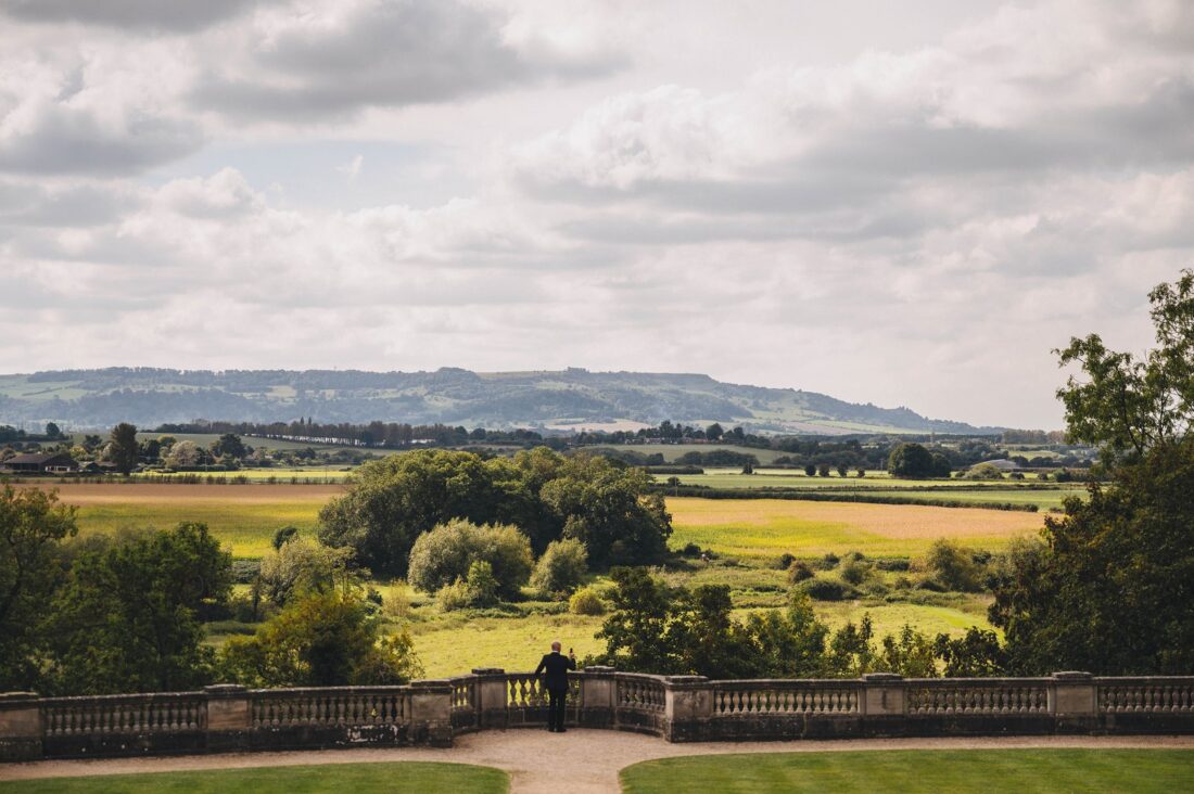 a view from the bridal suite at the wood norton hotel