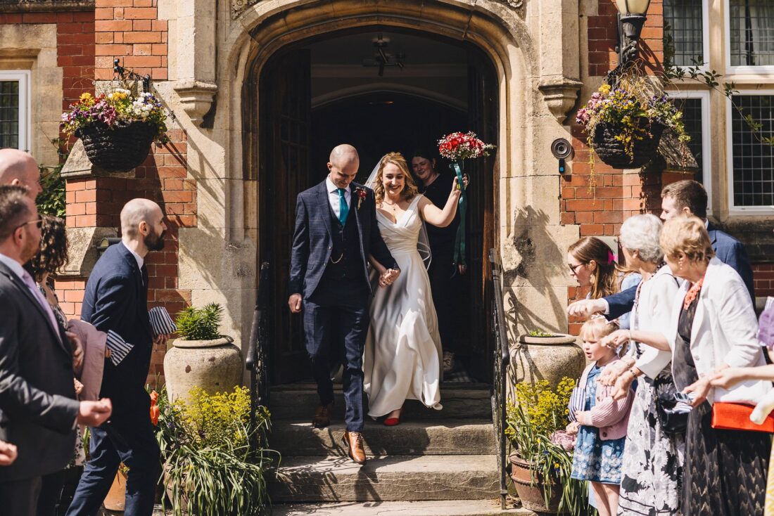 confetti moment at Berwick Lodge