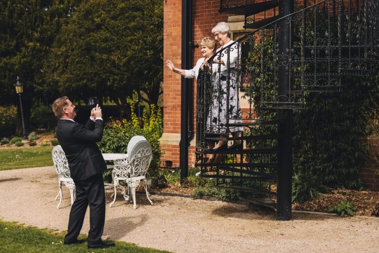 reception drinks at Berwick Lodge wedding venue