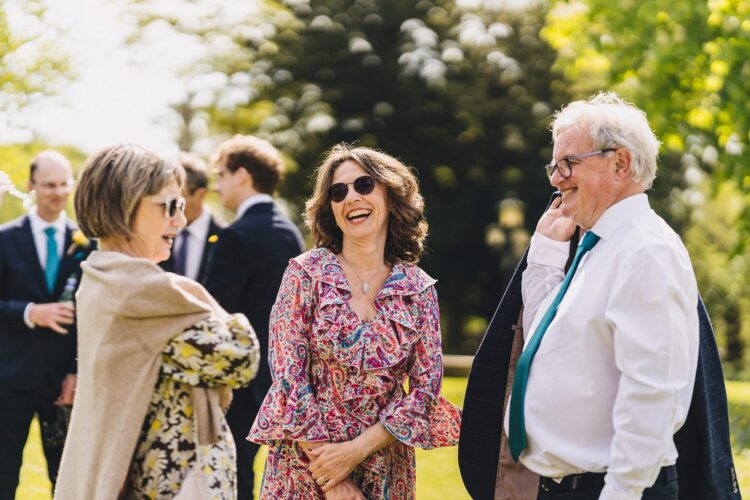 reception drinks at Berwick Lodge wedding venue
