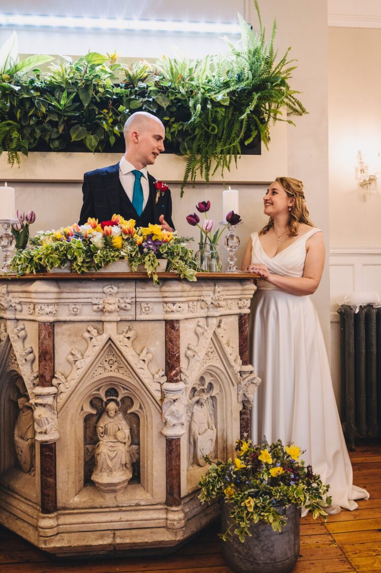 wedding breakfast and the speeches at Berwick Lodge