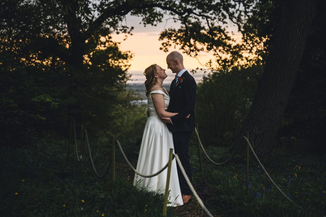 bride and groom wedding photos at Berwick Lodge