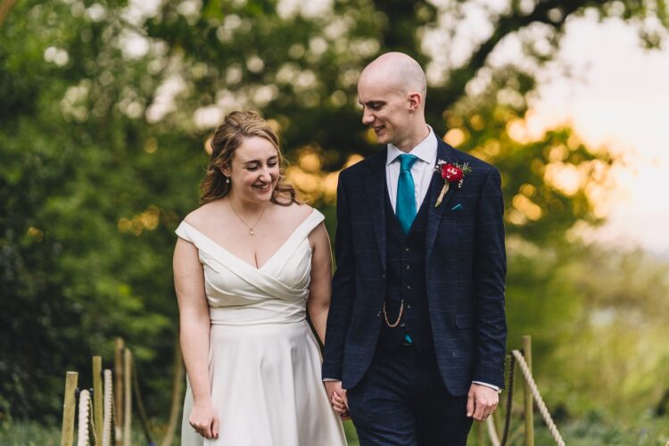 bride and groom wedding photos at Berwick Lodge