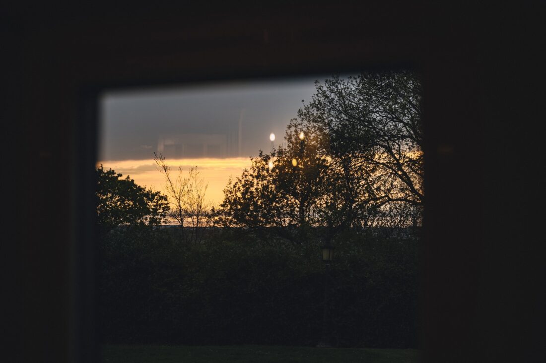 sunset at Berwick Lodge